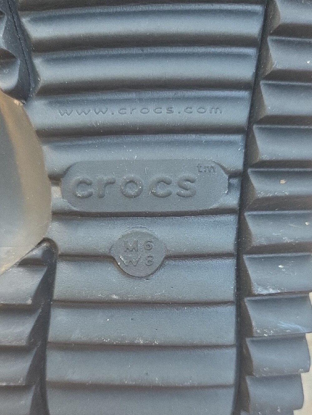 Crocs Classic Black Hiker Clog With Adjustable Strap Size 8 - Picture 9 of 9